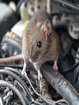 Rodent Infestation Under the Hood of a Car | Car Pest Control Services by Broward Detailers in South Florida